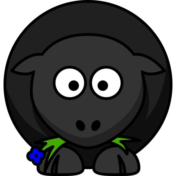 lemmling Cartoon sheep BLACK REMIX Thumbnail