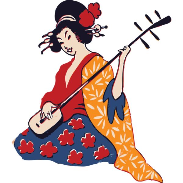 johnny automatic geisha playing shamisen Thumbnail